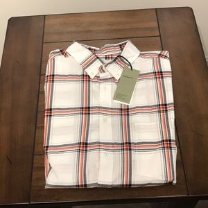 New! Plaid stripe Goodfellow Button Down shirt